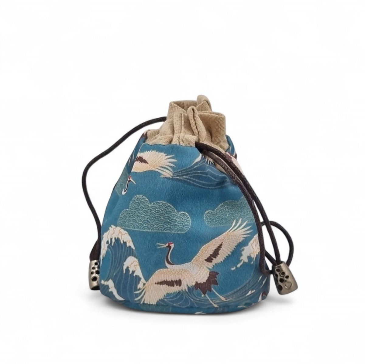 Мешочек "Танец журавлей", голубой