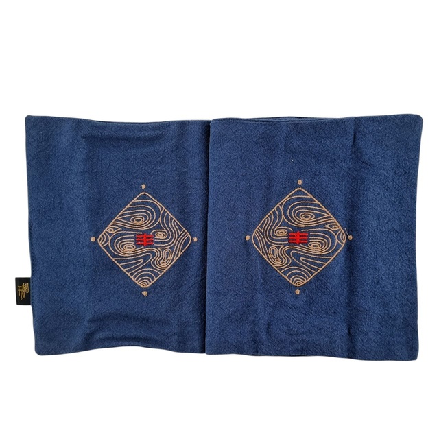 Полотенце "Свиток", синее