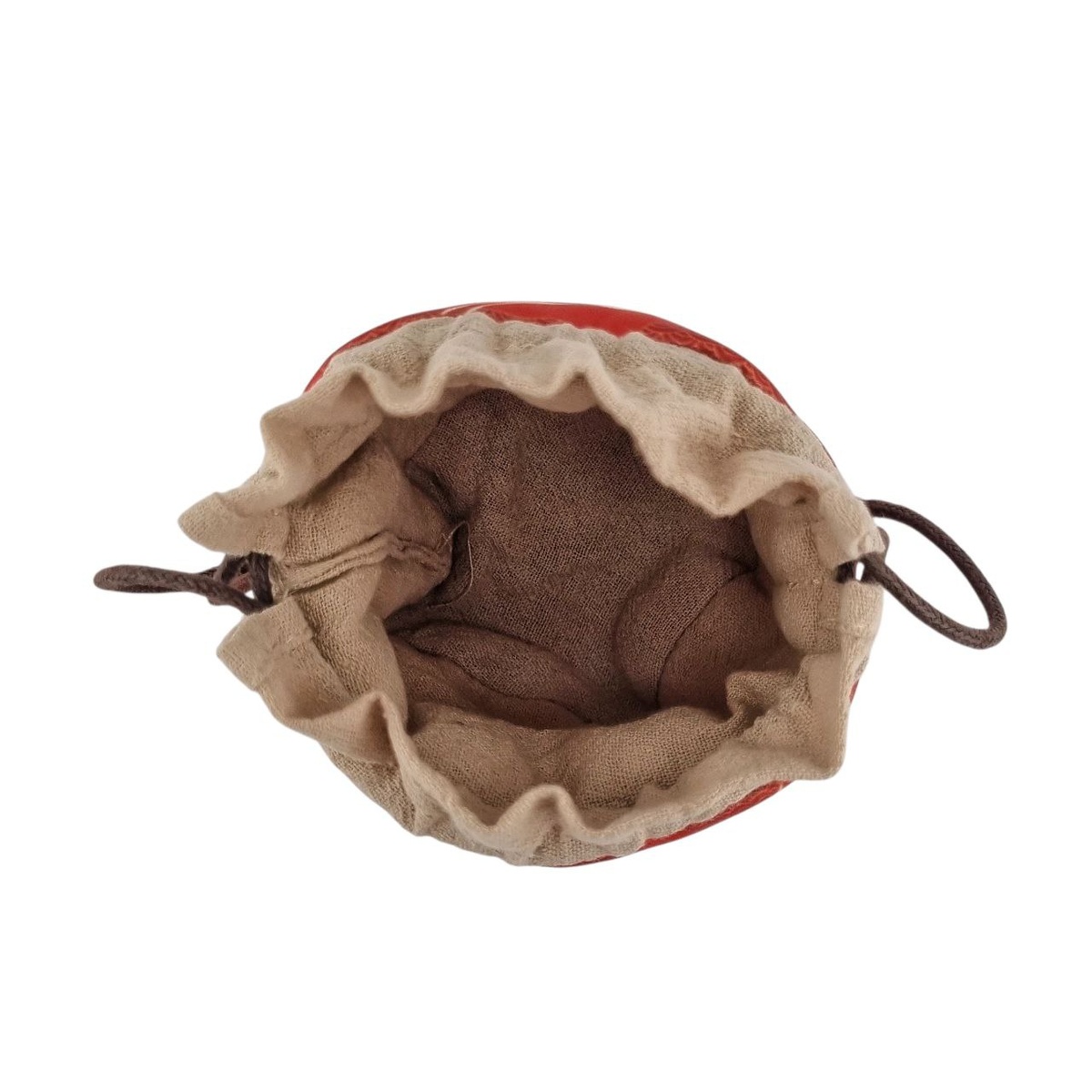 Мешочек "Танец журавлей", красный