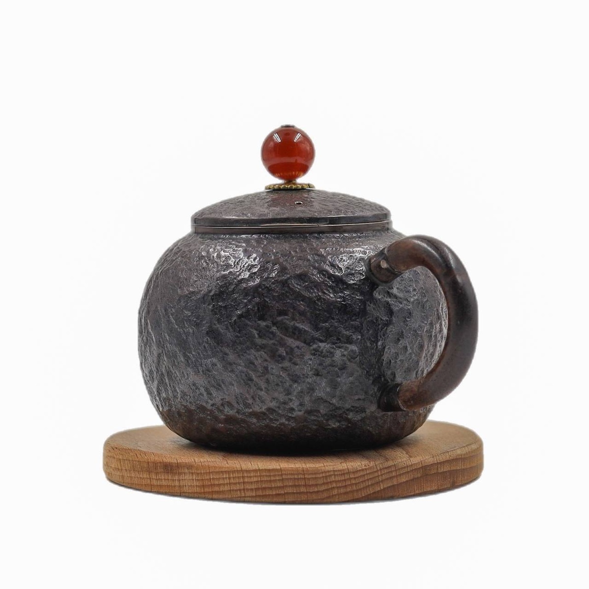 Чайник "Наследие", серебро, гранат, 220 мл