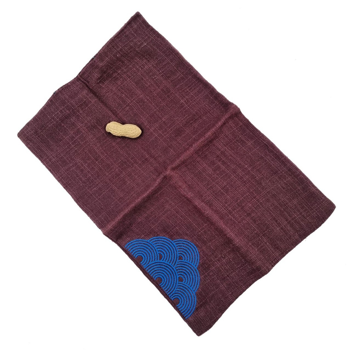Полотенце "Окружности" бордовое