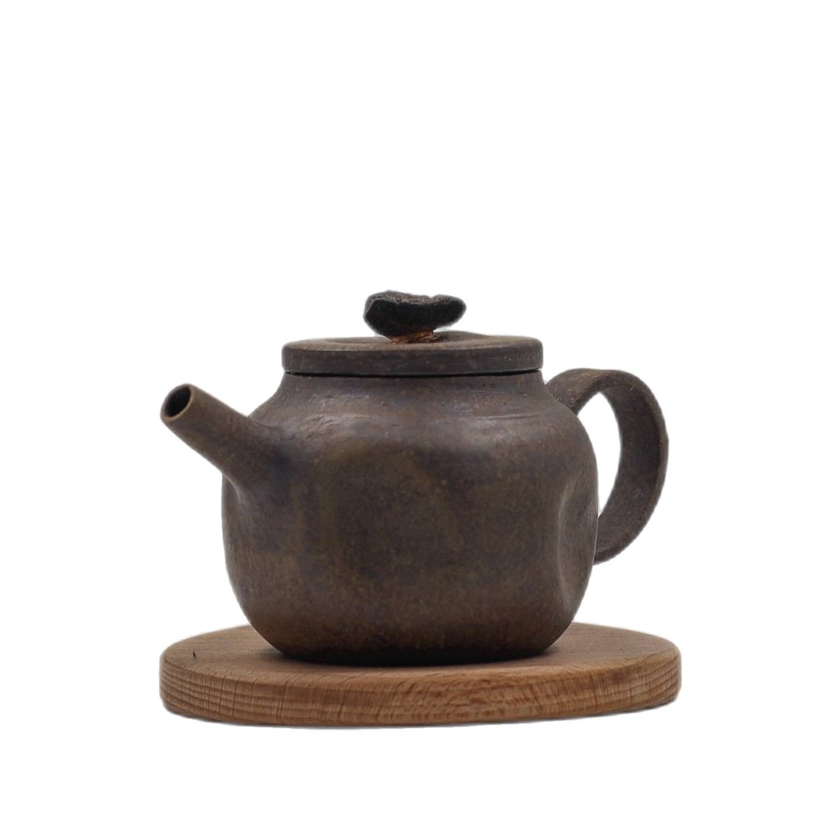 Чайник "Утро понедельника", исинская глина, платина, бронза, 140 мл