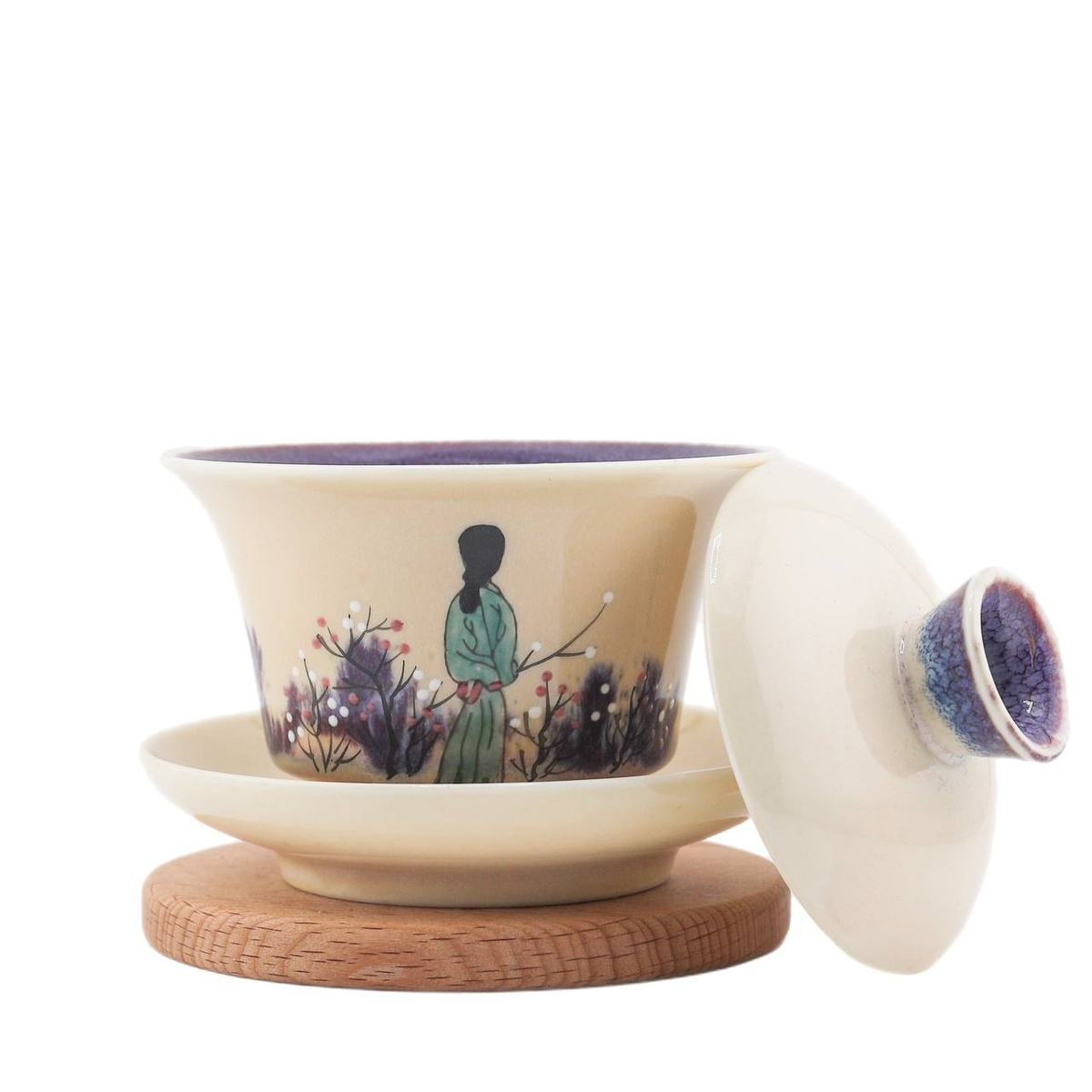 Гайвань "Девушка в саду", зелёная, 140 мл