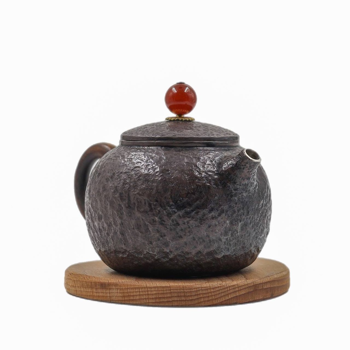 Чайник "Наследие", серебро, гранат, 220 мл