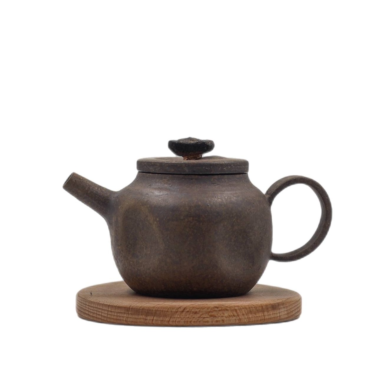 Чайник "Утро понедельника", исинская глина, платина, бронза, 140 мл