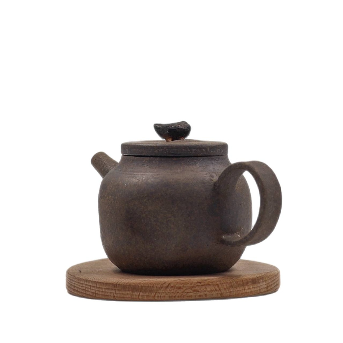 Чайник "Утро понедельника", исинская глина, платина, бронза, 140 мл