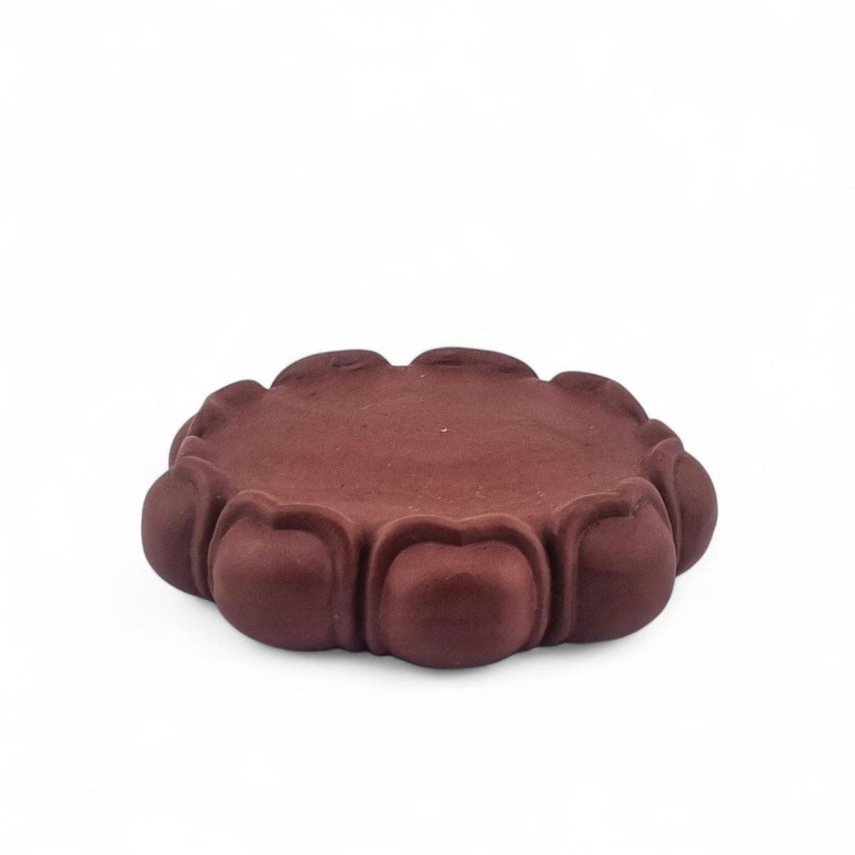 Подставка "Лотос", коричневая, керамика