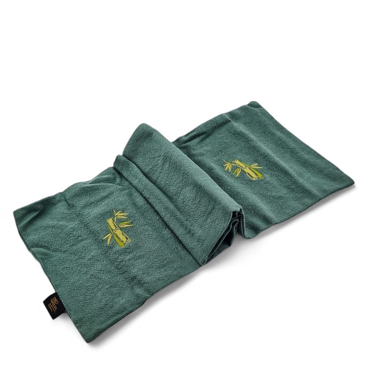 Полотенце "Свиток", зелёное