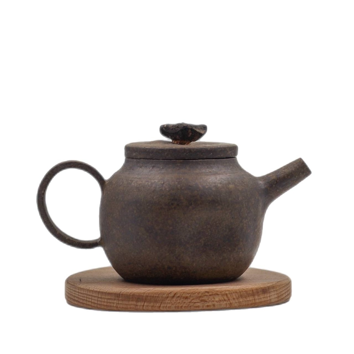 Чайник "Утро понедельника", исинская глина, платина, бронза, 140 мл