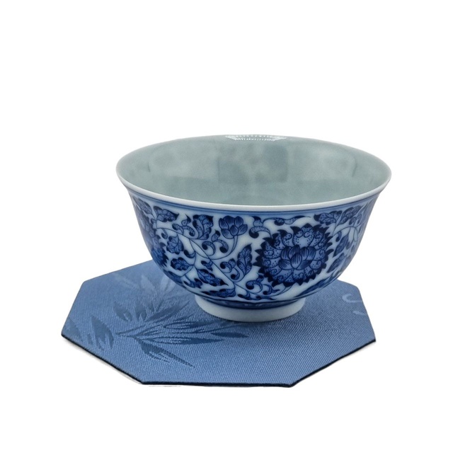 Подставка ткань "Восемь граней", голубая