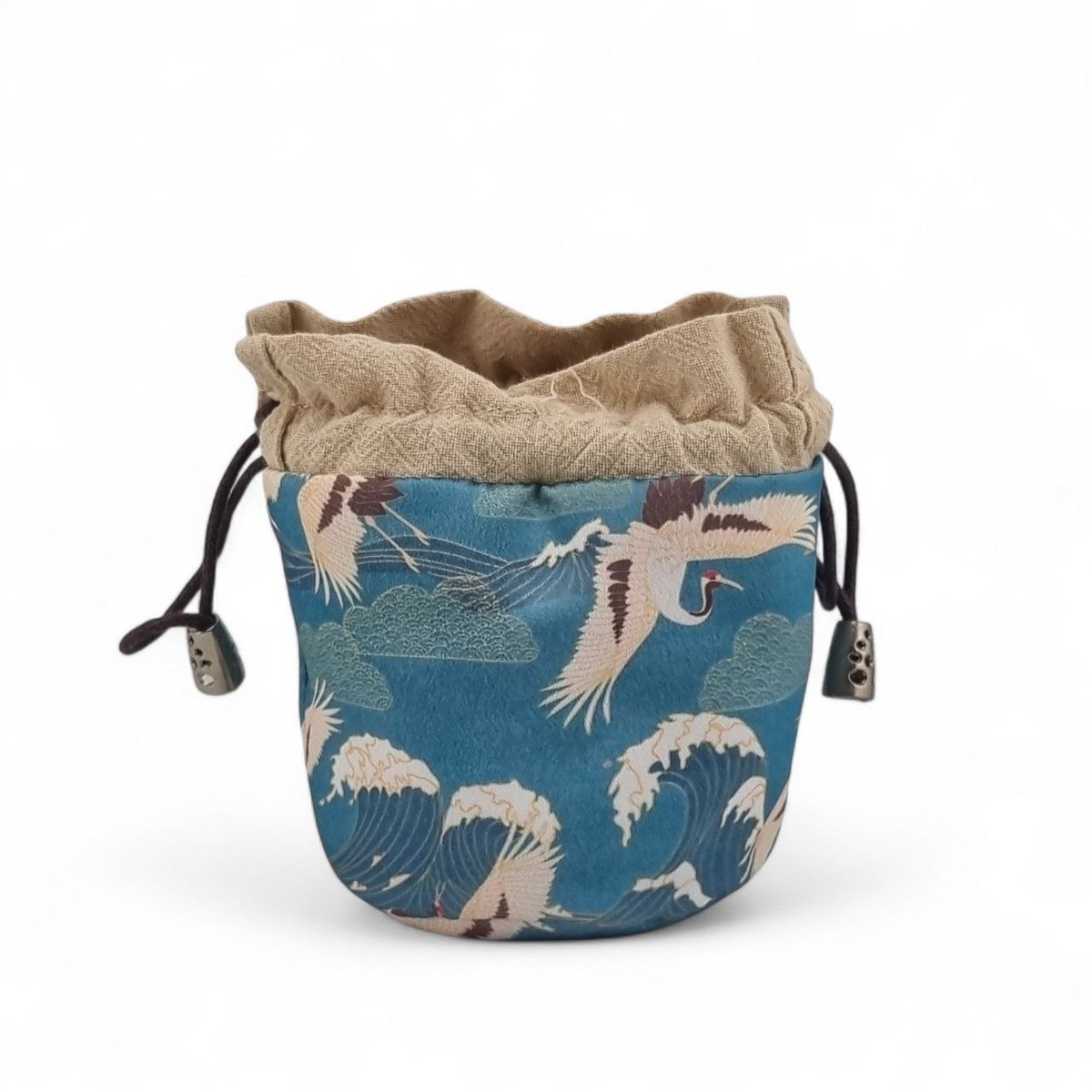 Мешочек "Танец журавлей", голубой