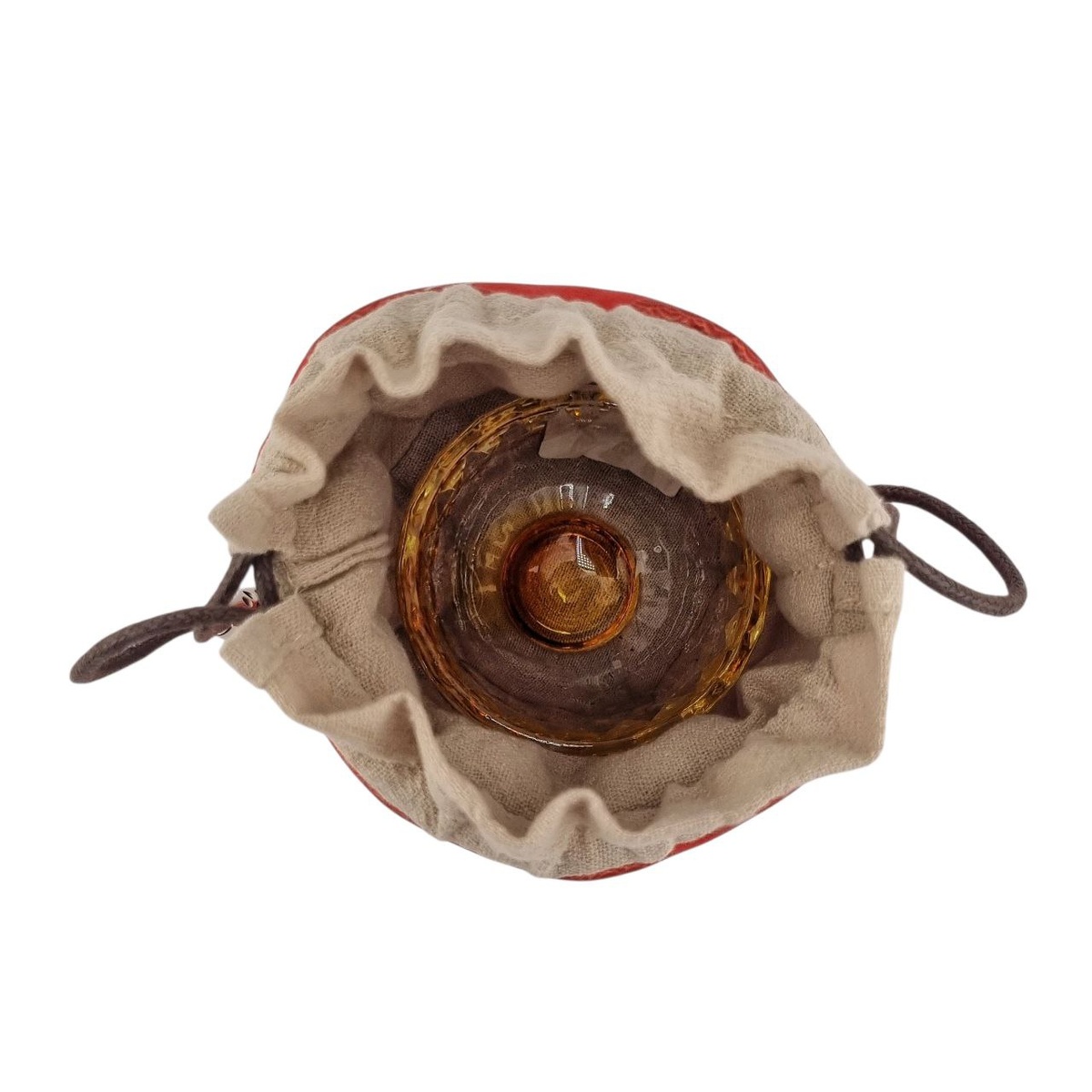 Мешочек "Танец журавлей", красный