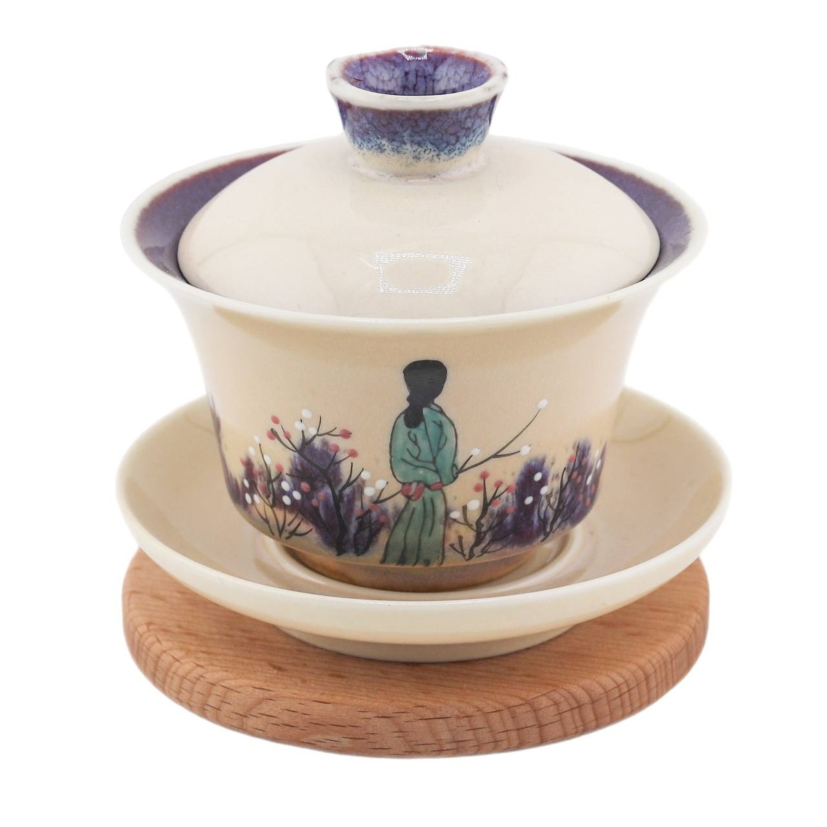 Гайвань "Девушка в саду", зелёная, 140 мл