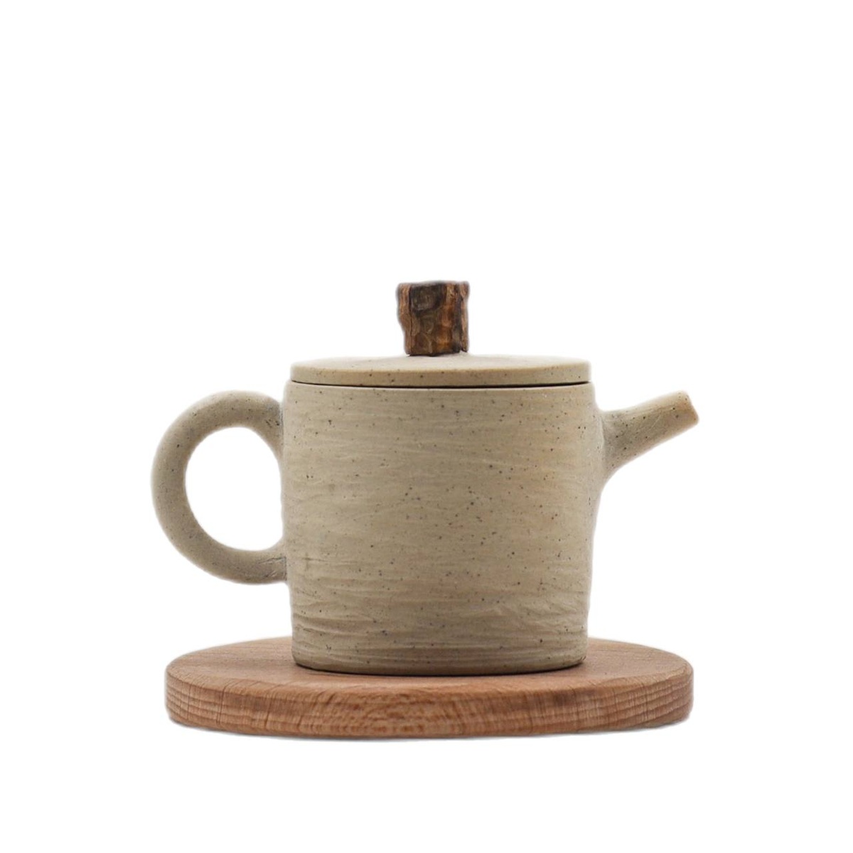 Чайник "Уральский эгоист", уральская глина, платан, 100 мл