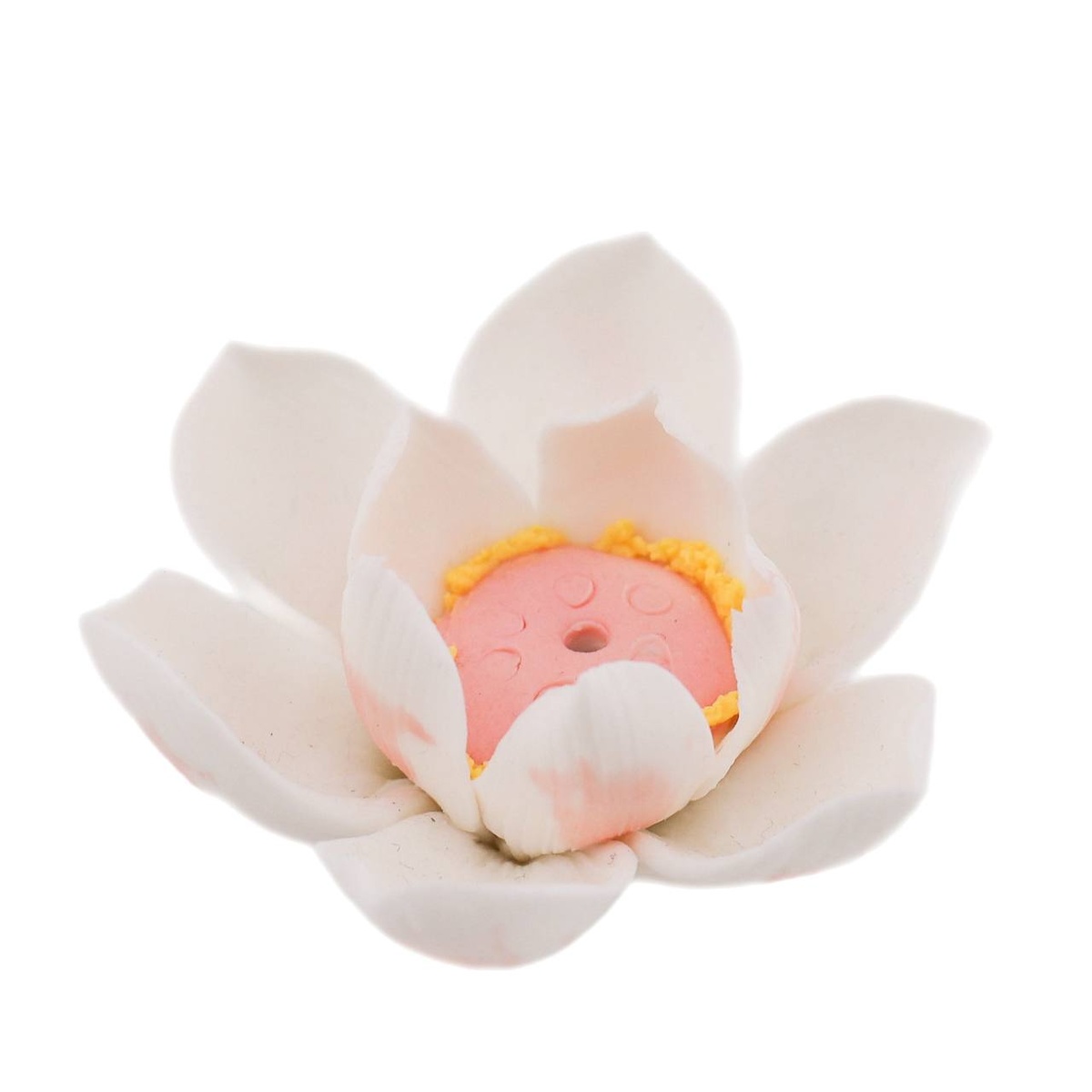 Белый лотос подставка для благовоний