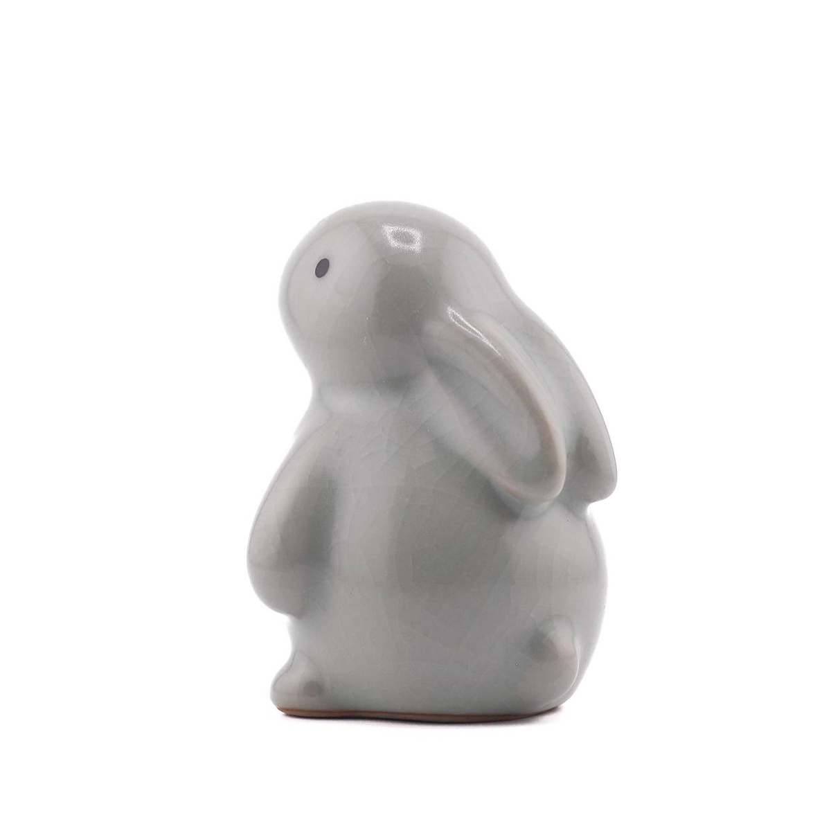 Статуэтка "Заяц", селадон, серый