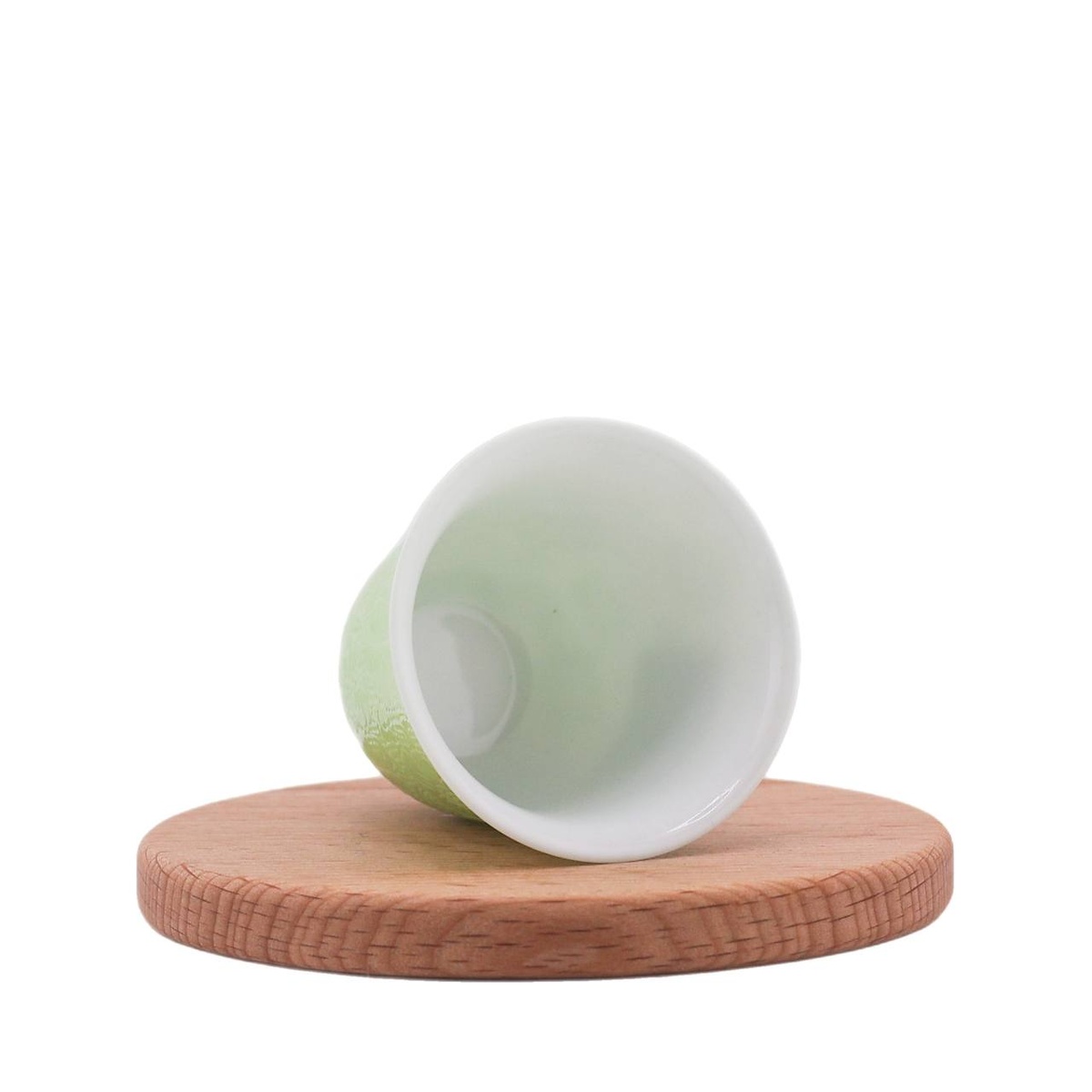 Чашка "Цветущий балдахин" зелёная, Цзиндэчжэнь, 40 мл