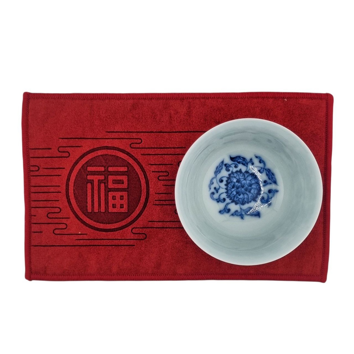 Подставка ткань красная большая 2