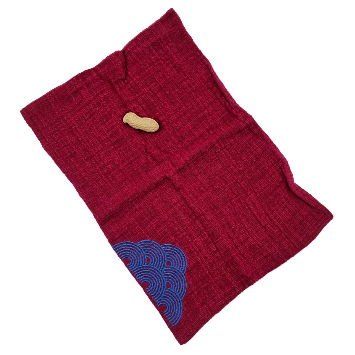 Полотенце "Окружности" красное