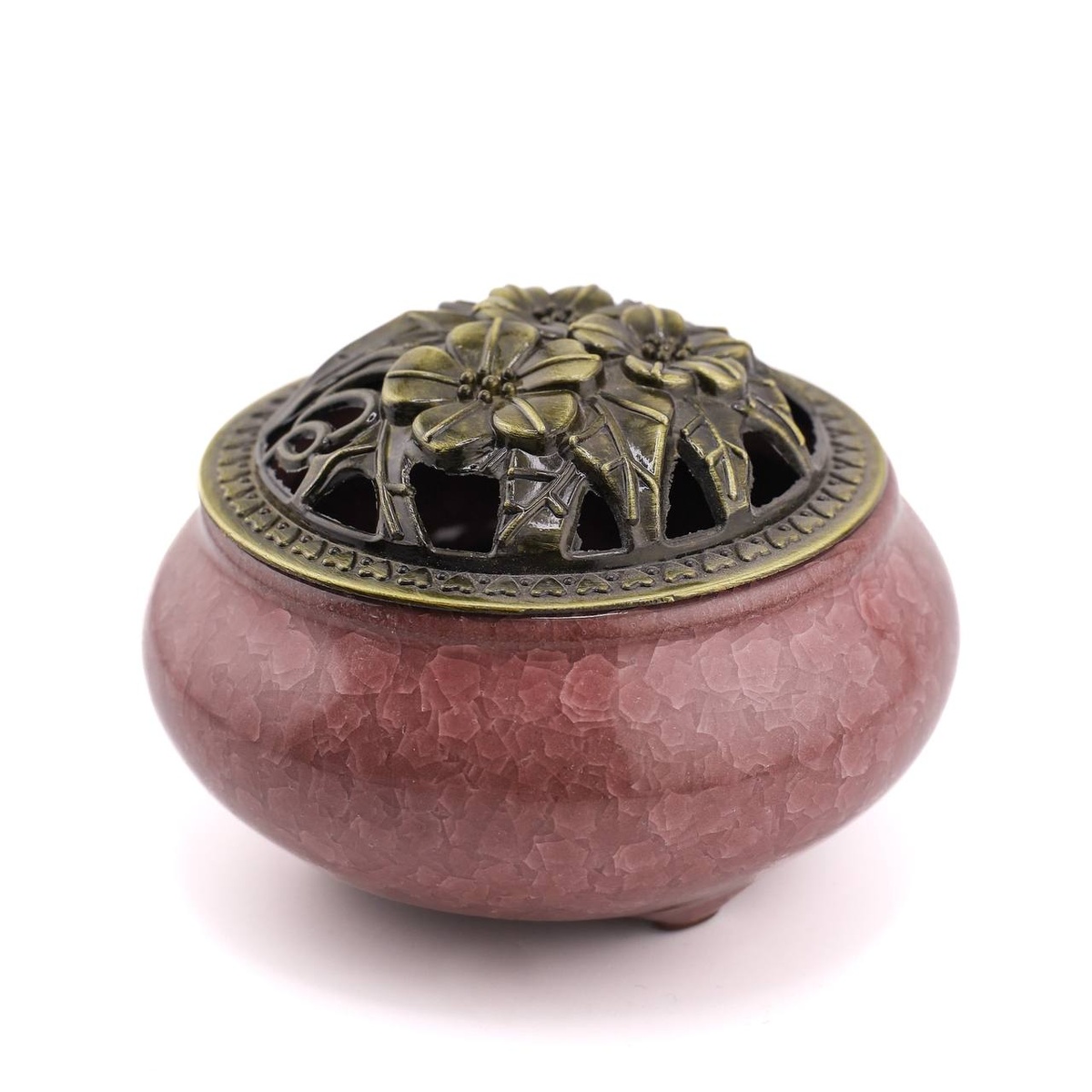 Курильница "Кракле" фиолетовая