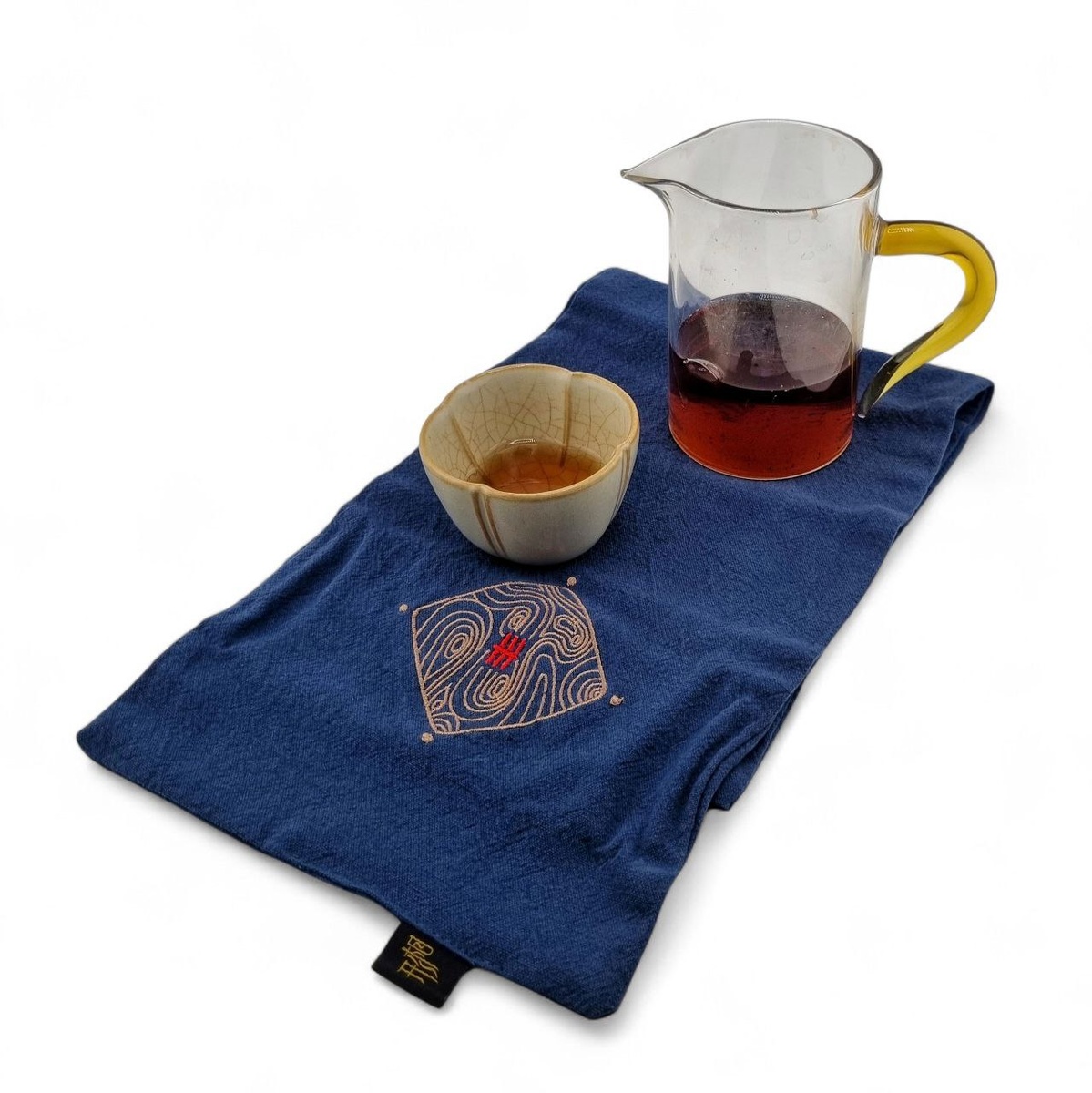 Полотенце "Свиток", синее