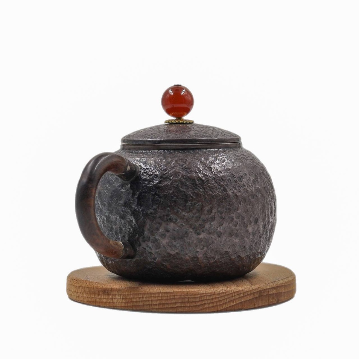 Чайник "Наследие", серебро, гранат, 220 мл