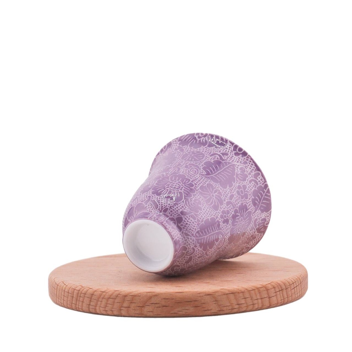 Чашка "Цветущий балдахин" фиолетовая, Цзиндэчжэнь, 40 мл