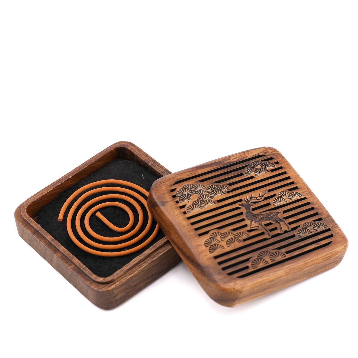 Курильница "Олень", малая, дерево