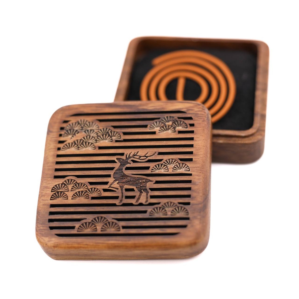 Курильница "Олень", малая, дерево