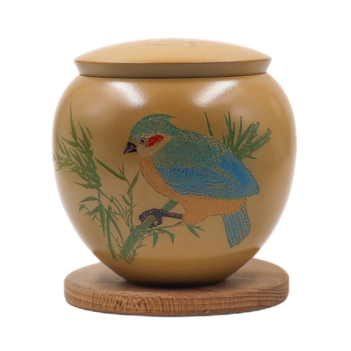 Чайница "Попугай" зеленый бамбук